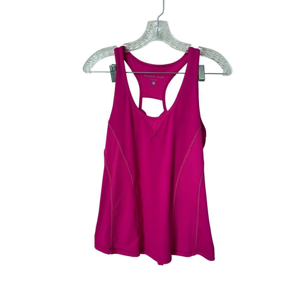 Gianni Bini Hot Pink Athletic Workout Top Size Large